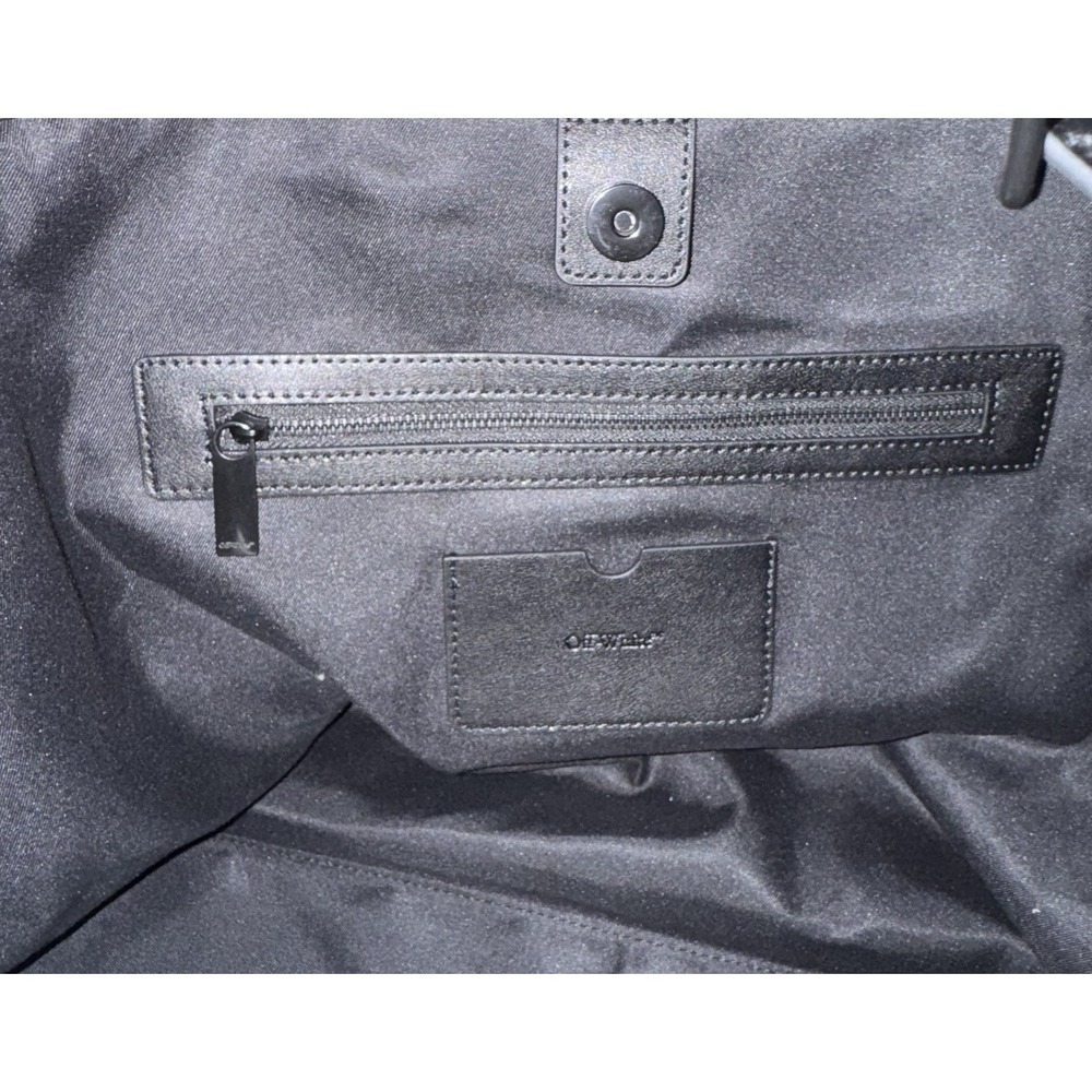 Off-White™ Black Logo Day Off Tote Large Bag and Detachable Pouch Off White NWT - Picture 4 of 8